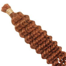 Load image into Gallery viewer, Copper Deep Wave Color 350 Bulk 100% Human Braiding Hair