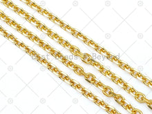 Load image into Gallery viewer, Thick Square link Chain by Yard, Gold Filled Paper Clip Rectangle Chain, Wholesale Bulk Chain, Necklace Bracelet DIY Chain, 7x10mm, LD157