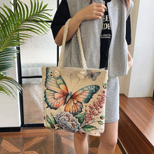 Load image into Gallery viewer, Double Sided Jacquard Embroidered Canvas Tote Bag