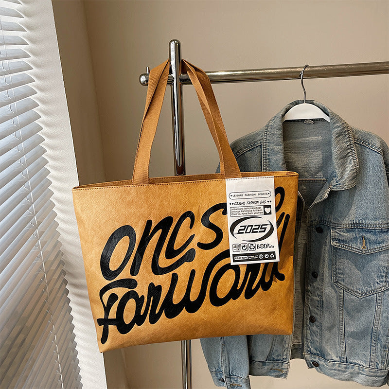 Multifunctional Waterproof Tote Bag | Shoulder & Hand Carry | Black & Khaki