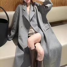 Load image into Gallery viewer, Double-faced Wool Coat Long Style Extended Length