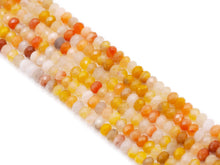 Load image into Gallery viewer, High Quality Genuine Rutilated Jade Faceted Rondelle Beads, 4x6mm/5x8mm, Sku#UA244