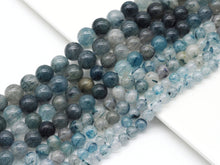 Load image into Gallery viewer, Genuine Blue Rutilated Quartz Round Smooth Beads, Sku#U1360