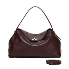 Load image into Gallery viewer, Premium Full-Grain Leather Tote Bag for Women - Office &amp; Work Handbag with Multiple Compartments