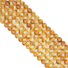 Load image into Gallery viewer, Genuine Citrine Round Smooth Beads, Sku#U2029