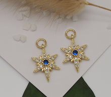 Load image into Gallery viewer, CZ North Star Charm, Sku#LX42