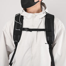 Load image into Gallery viewer, Men's Box-Style Outdoor Nylon Backpack | Business Travel Bag with Air-Cushioned Straps