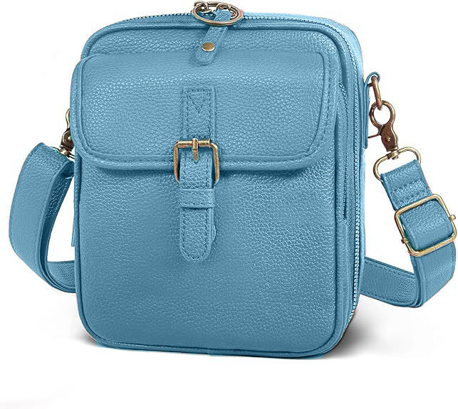 Women's Crossbody Phone Bag - Compact Messenger Shoulder Bag with Multiple Compartments