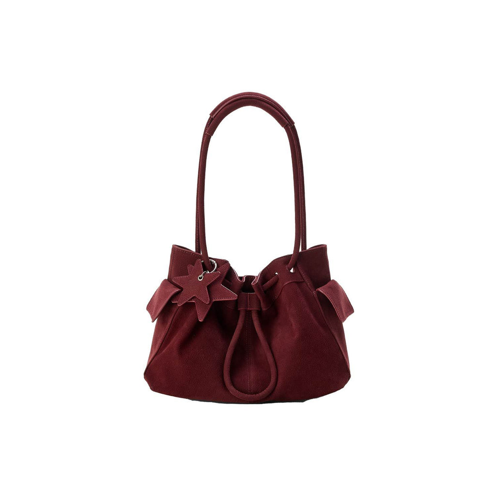 Cloud-Shaped Large Capacity Tote Bag for Women - PU Leather Shoulder Bag with Compartments