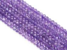 Load image into Gallery viewer, Genuine Quality Amethyst Rondelle Faceted Beads, Sku#UA275