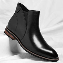 Load image into Gallery viewer, Men's Retro High-Top Formal Leather Boots - British Style Side Zipper Ankle Boots