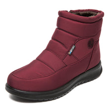 Load image into Gallery viewer, Women's Non-Slip Waterproof Snow Ankle Boots | Flat Heel Cotton Warm Shoes