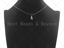 Load image into Gallery viewer, Silver Initial Charm, Silver Alphabet Charm, Y303