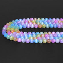 Load image into Gallery viewer, Multicolor Selenite Round Smooth Beads, Sku#U1781