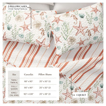 Load image into Gallery viewer, Castaway Coastal Quilt Set