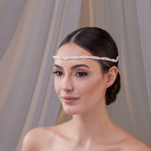 Load image into Gallery viewer, Pearl and Crystal Bridal Halo