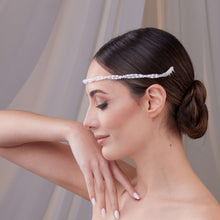 Load image into Gallery viewer, Pearl and Crystal Bridal Halo