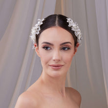 Load image into Gallery viewer, Two-Piece Flower Wedding Hair Vine Set
