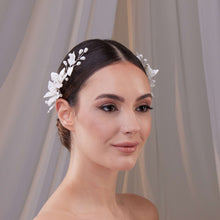 Load image into Gallery viewer, Two-Piece Resin Flower Hair Vine Set