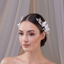 Load image into Gallery viewer, Two-Piece Resin Flower Hair Vine Set