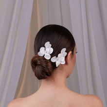 Load image into Gallery viewer, Two-Piece Resin Flower Hair Pin Set