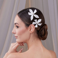 Load image into Gallery viewer, Two-Piece Resin Flower Hair Pin Set