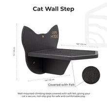 Load image into Gallery viewer, Wooden Cat Step - Black