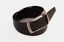 Load image into Gallery viewer, The Sun Reversible Black Patent Leather Belt