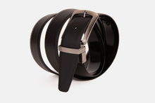 Load image into Gallery viewer, The Sun Reversible Black Patent Leather Belt