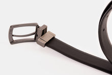 Load image into Gallery viewer, The Sun Reversible Black Patent Leather Belt