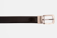 Load image into Gallery viewer, The Sun Reversible Black Patent Leather Belt