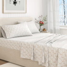 Load image into Gallery viewer, Turkish Cotton Flannel Sheet Set - Winter Floral Collection