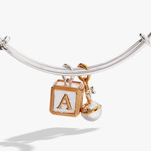 Load image into Gallery viewer, Baby Block and Rattle Bangle