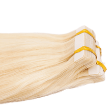 Load image into Gallery viewer, Raw Blonde Straight 100% Human Hair Tape In Extensions