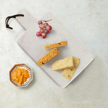 Load image into Gallery viewer, Bloom Marble Charcuterie Board with Leather Strap