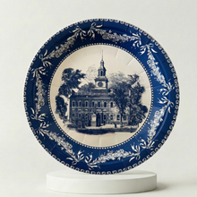 Load image into Gallery viewer, The Independence Blue Paper Salad Plates | pkg of 10