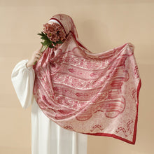 Load image into Gallery viewer, Bohemian Paisley Print Soft Scarf – Lightweight Long Shawl &amp; Modest Hijab (MH106)