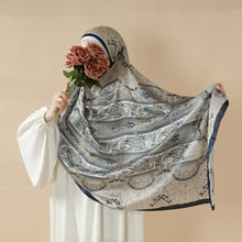 Load image into Gallery viewer, Bohemian Paisley Print Soft Scarf – Lightweight Long Shawl &amp; Modest Hijab (MH106)