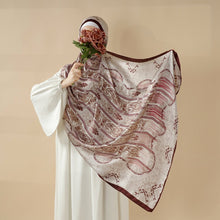 Load image into Gallery viewer, Bohemian Paisley Print Soft Scarf – Lightweight Long Shawl &amp; Modest Hijab (MH106)