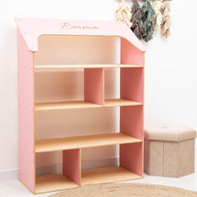Load image into Gallery viewer, Pink Dollhouse Bookcase