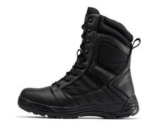 Load image into Gallery viewer, Botas Pro Black Men's 8 inch Side Zipper Rubber Sole Tactical Boots BMP110BK