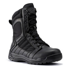 Load image into Gallery viewer, Botas Pro Black Men's 8 inch Side Zipper Rubber Sole Tactical Boots BMP110BK