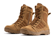 Load image into Gallery viewer, Botas Pro Coyote Men's 8 inch Side Zipper Rubber Sole Tactical Boots BMP110CT