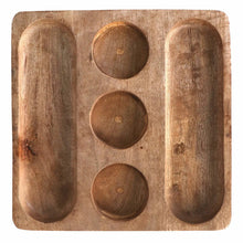 Load image into Gallery viewer, Bouffe Acacia Wood &amp; Ceramic Food Platter
