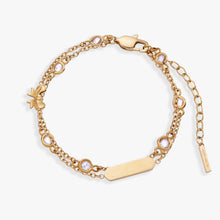 Load image into Gallery viewer, Bow Chain Double Strand Bracelet