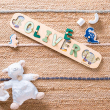 Load image into Gallery viewer, Boy Dinosaur Name Puzzle