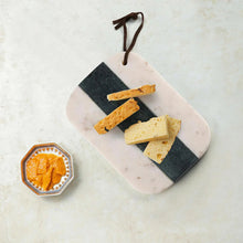 Load image into Gallery viewer, Brandy Green &amp; White Marble Cheese Board