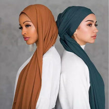 Load image into Gallery viewer, Breathable Stretch Knit Scarf Hijab (MH189)
