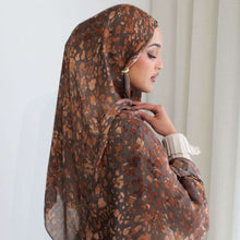 Load image into Gallery viewer, ‌Breathable Versatile Stylish Headscarf Floral-Print Hijab (MH177)