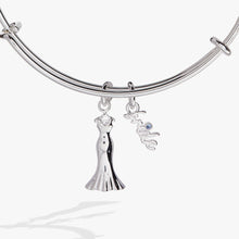 Load image into Gallery viewer, Bridal Gown Duo Charm Bangle